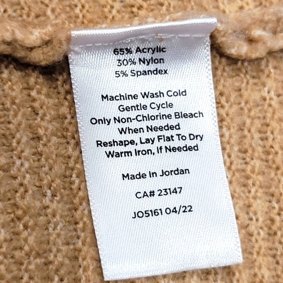 TALBOTS Sz 2X Color Block Crew Neck Long Sleeve Lightweight Sweater - Picture 4 of 5